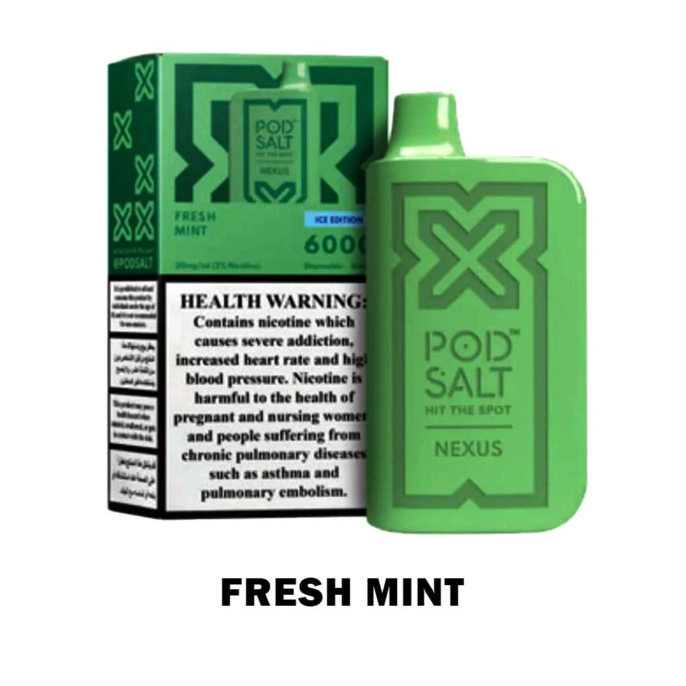 POD SALT NEXUS 6000 Puffs Disposable Vape – Top Flavors in Dubai