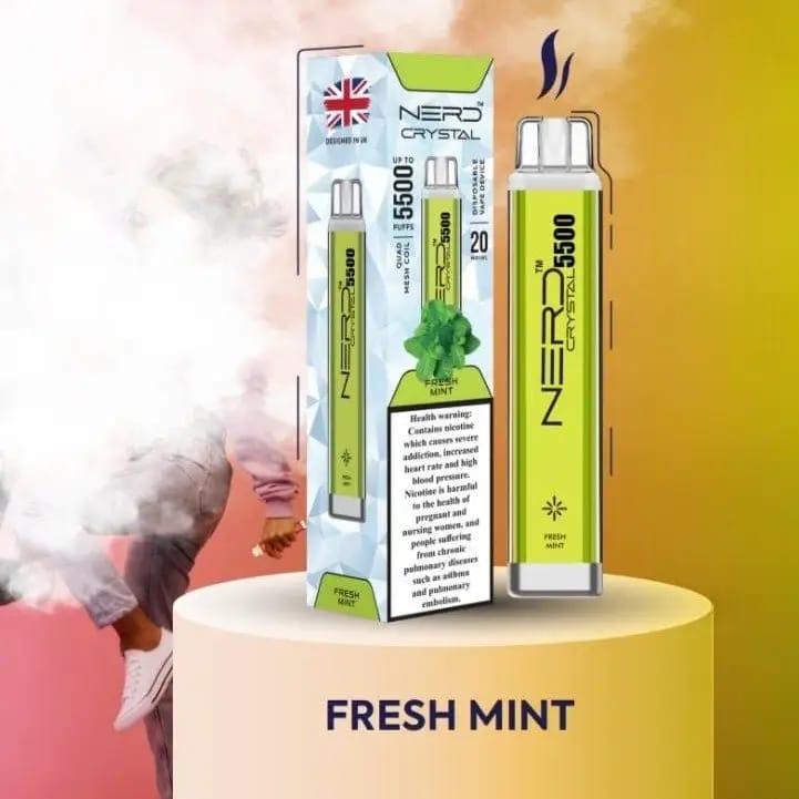 Nerd Crystal 5500 Puffs Disposable In UAE 2% Nicotine