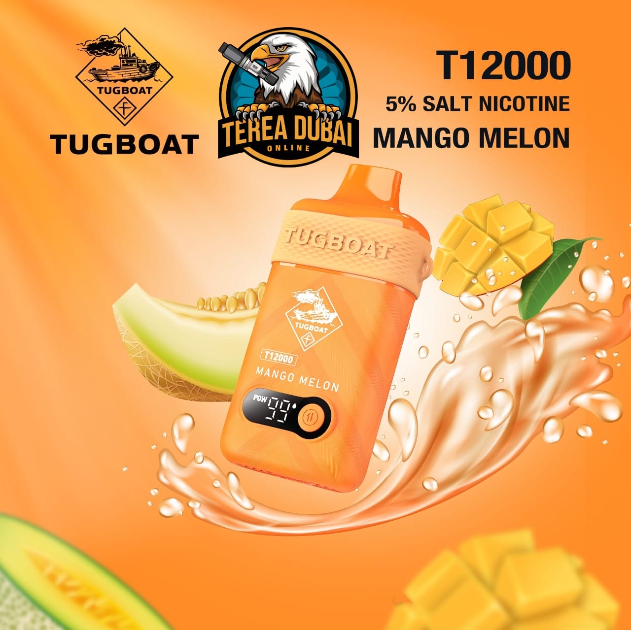 Tugboat T12000 Disposable Vape 50Mg Nicotine In Dubai