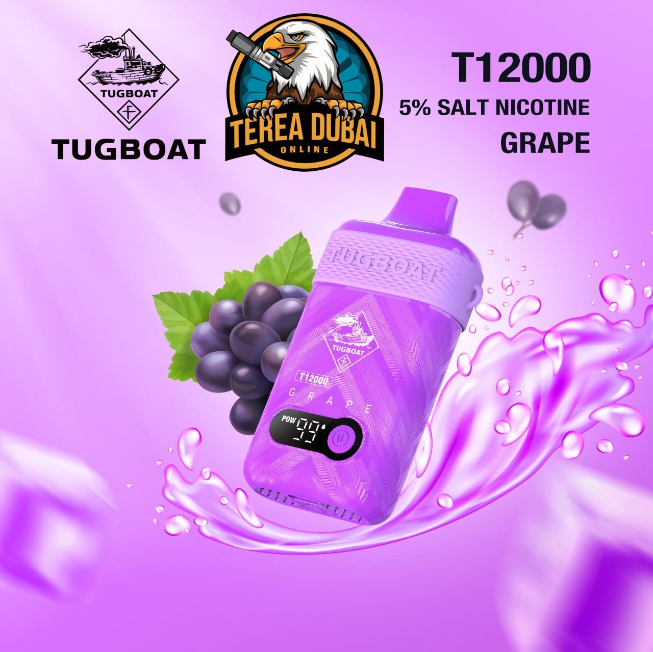 Tugboat T12000 Disposable Vape 50Mg Nicotine In Dubai