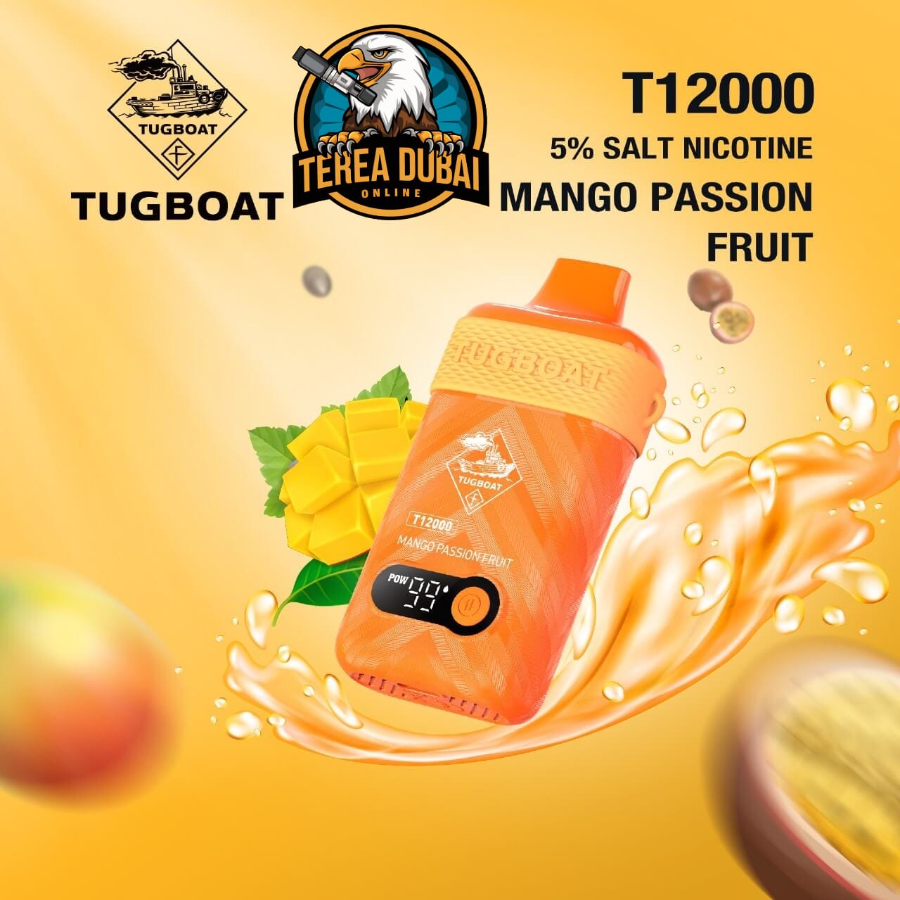 Tugboat T12000 Disposable Vape 50Mg Nicotine In Dubai