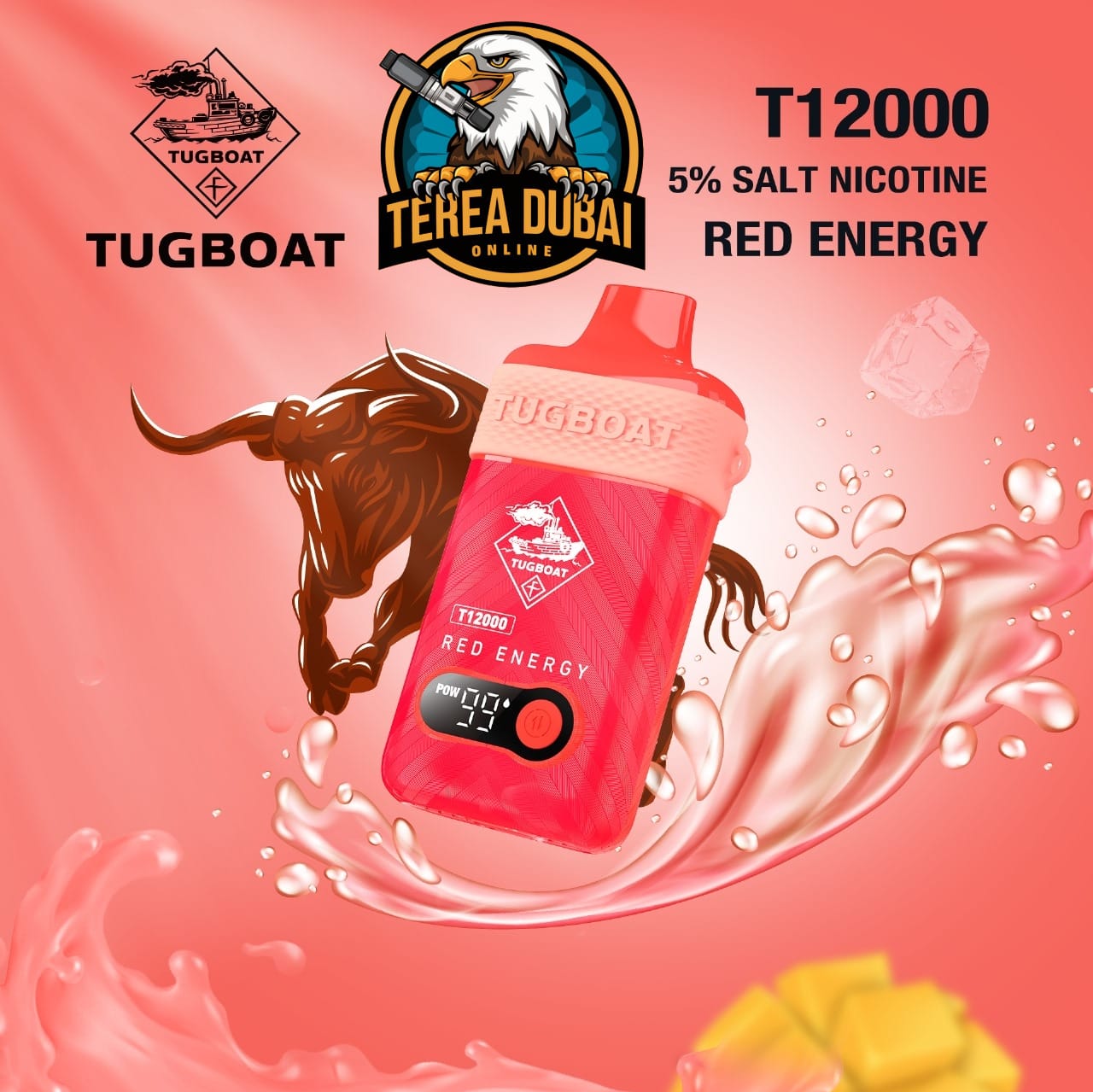 Tugboat T12000 Disposable Vape 50Mg Nicotine In Dubai