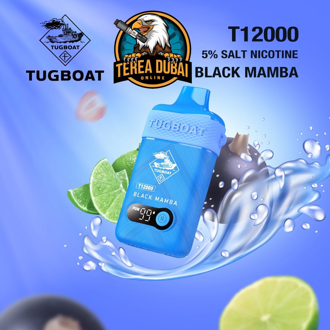 Tugboat T12000 Disposable Vape 50Mg Nicotine In Dubai