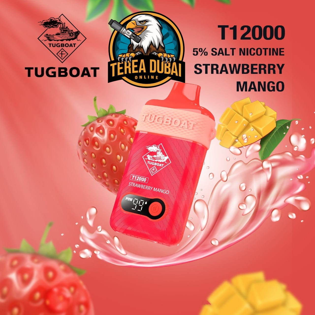 Tugboat T12000 Disposable Vape 50Mg Nicotine In Dubai