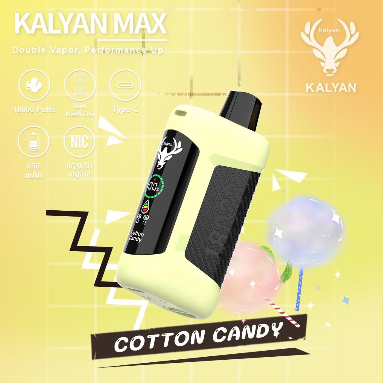 Kalyan Max 18000 Puffs Rechargeable Disposable Vape In UAE