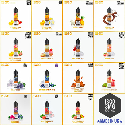 ISGO E Liquid 60ml 3MG/6MG Dubai – Premium Vape Juice