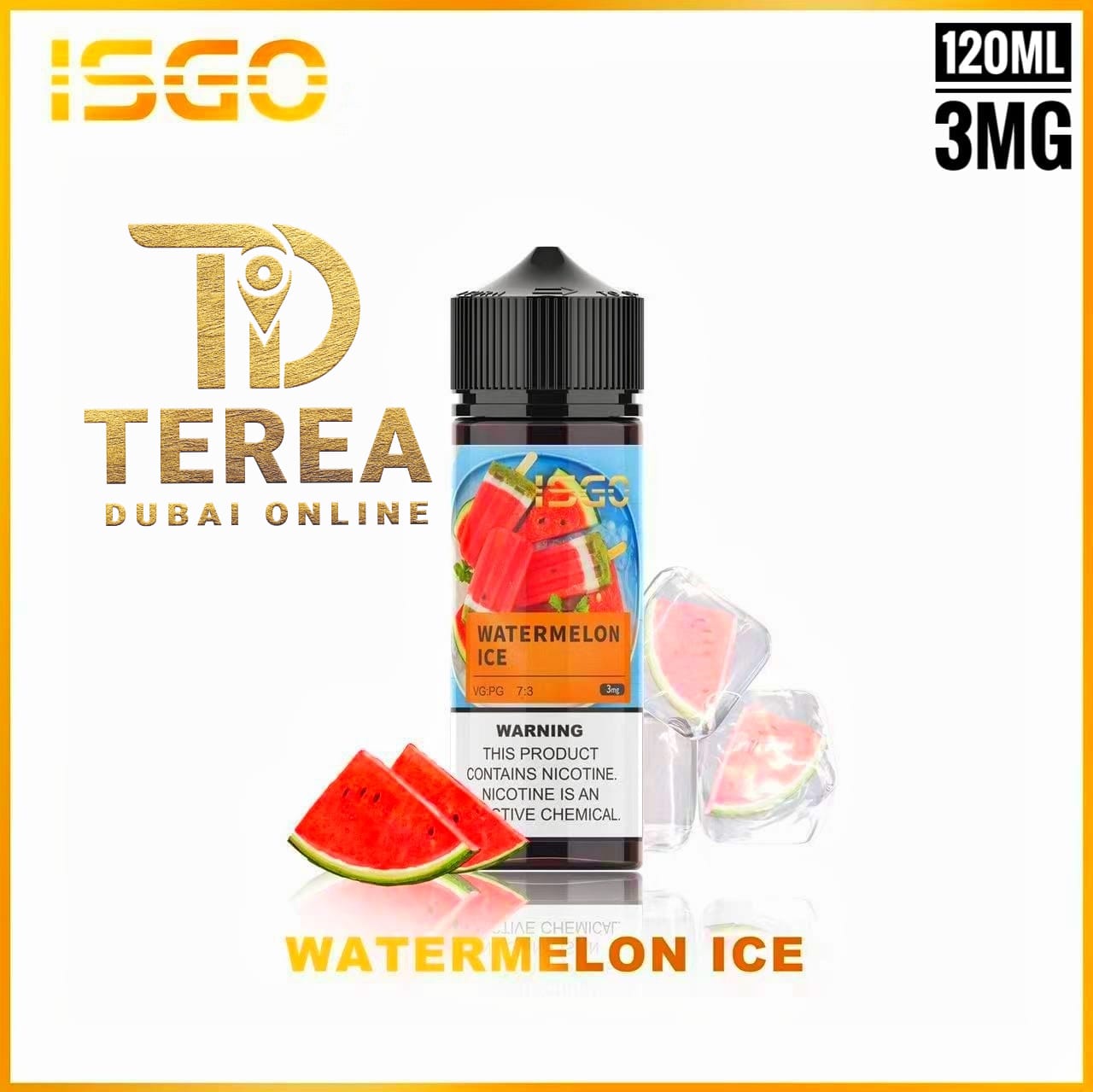ISGO 120ML E LIQUID 3MG ALL FLAVORS IN UAE