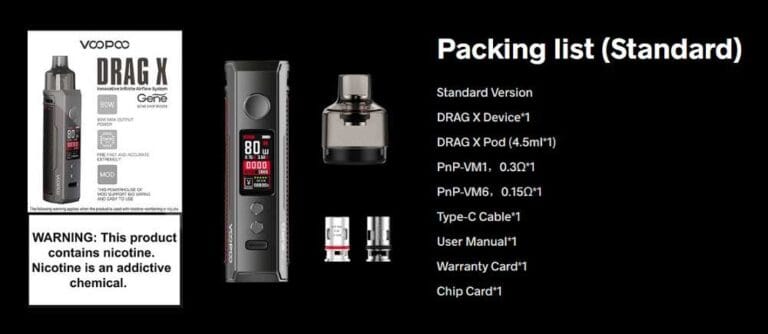 VOOPOO DRAG X Vape Device in UAE | Best Vaping Kit