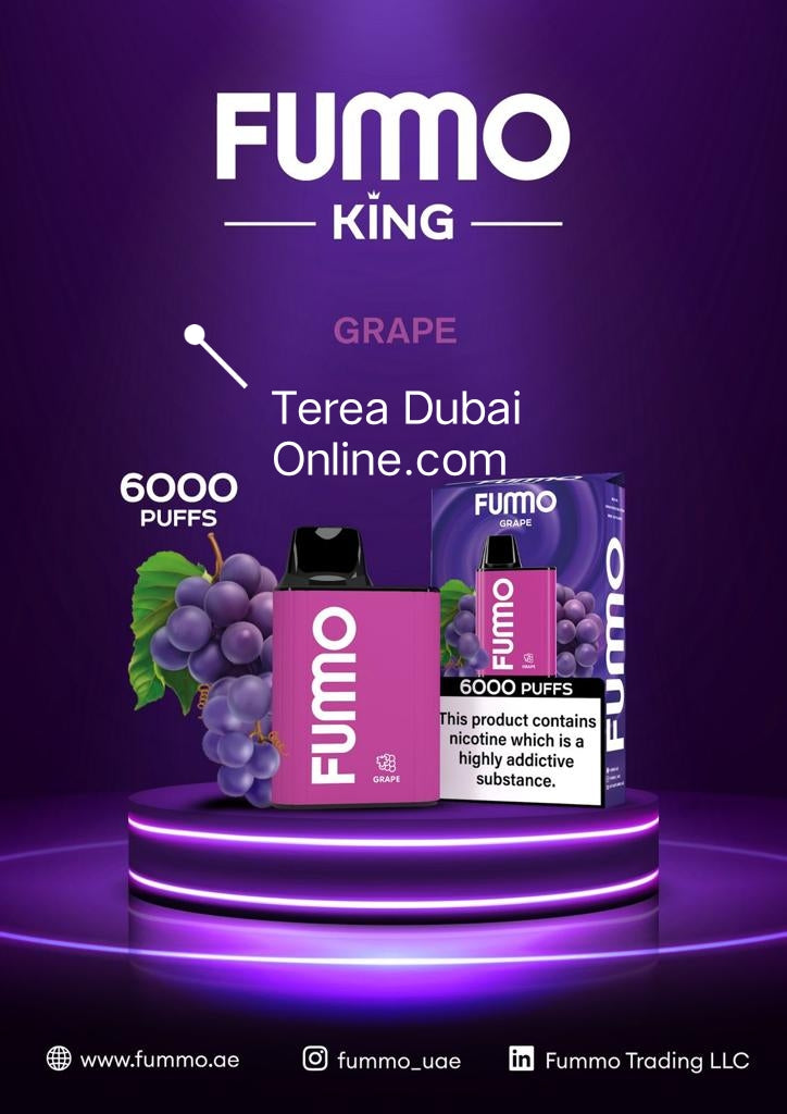 Fummo King 6000 Puffs Disposable Vape 5% Nicotine in Dubai