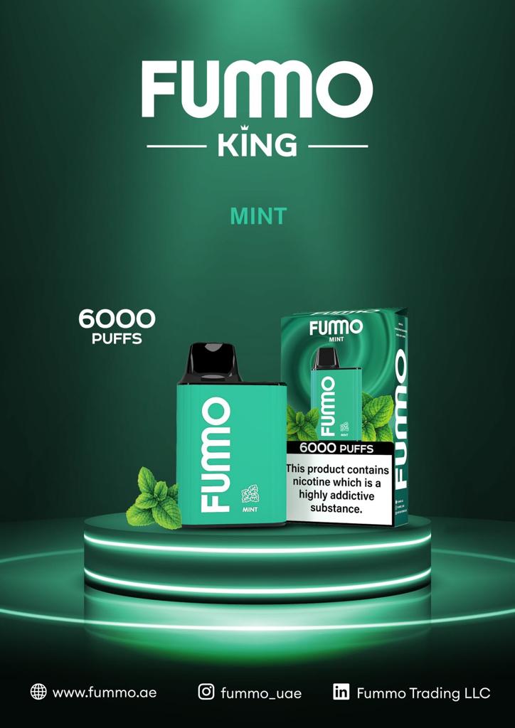 Fummo King 6000 Puffs Disposable Vape 5% Nicotine in Dubai