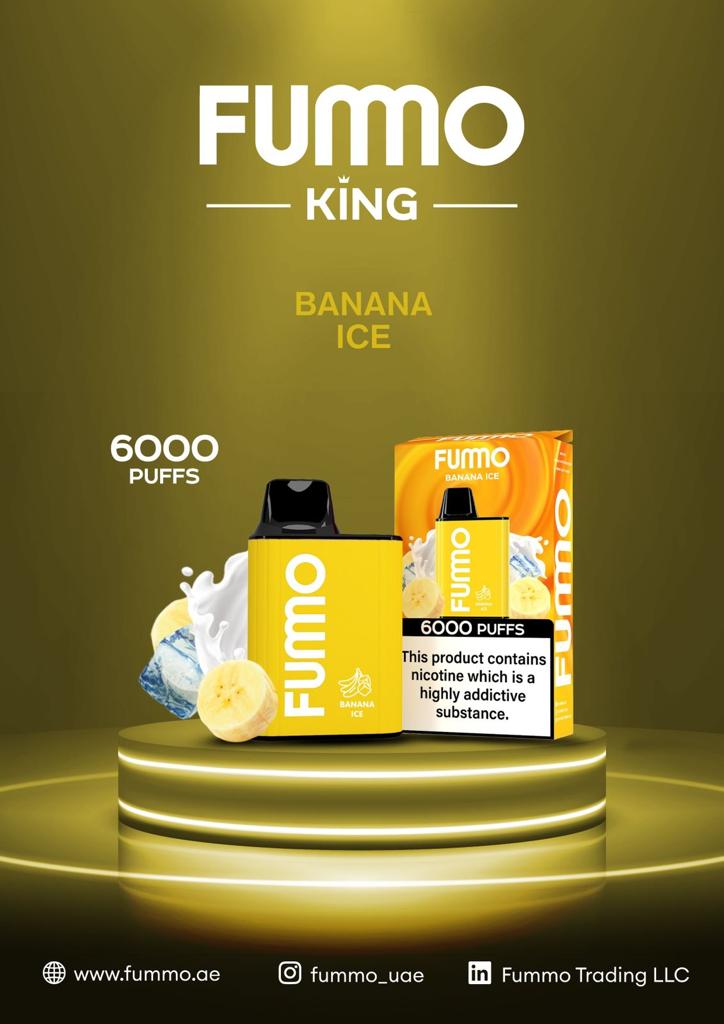 Fummo King 6000 Puffs Disposable Vape 5% Nicotine in Dubai
