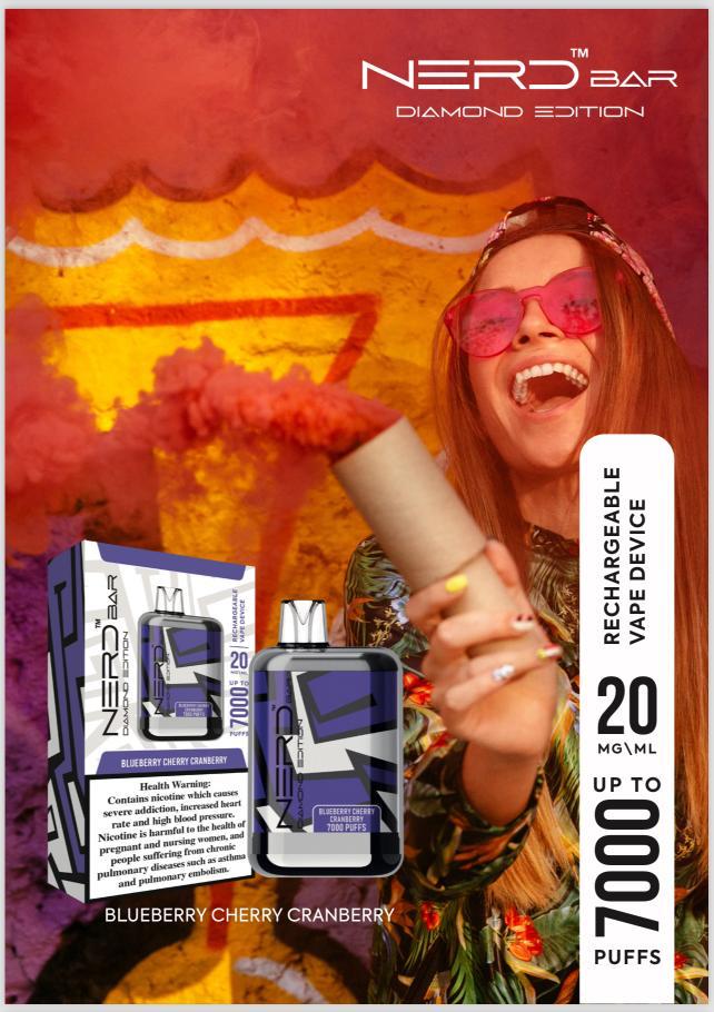 NERD Diamond Edition Disposable Vape 7000 Puffs 20mg