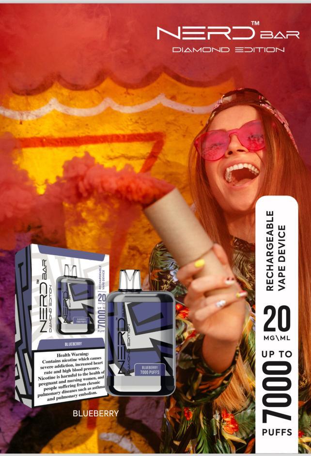 NERD Diamond Edition Disposable Vape 7000 Puffs 20mg