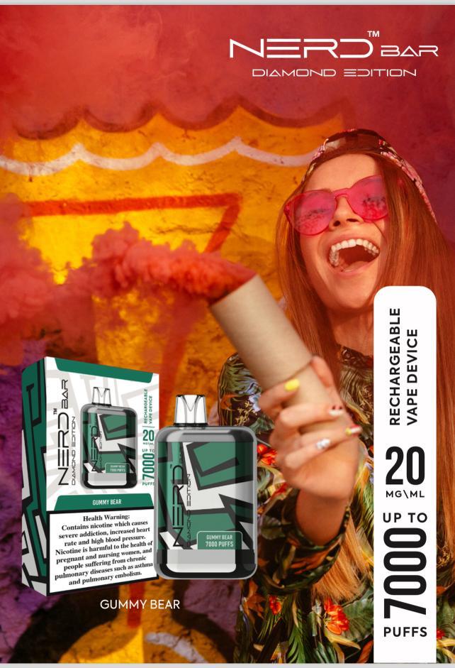 NERD Diamond Edition Disposable Vape 7000 Puffs 20mg