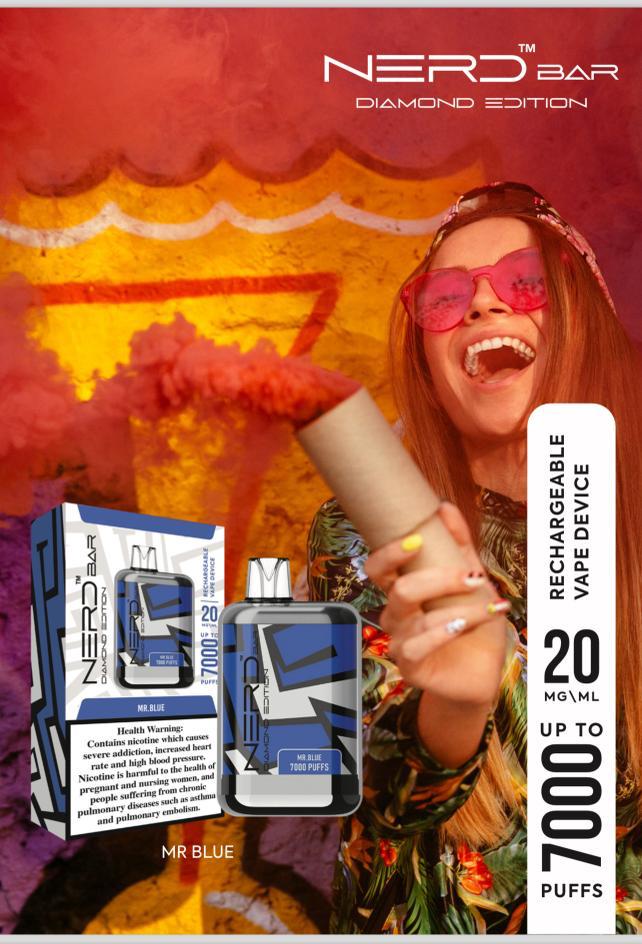 NERD Diamond Edition Disposable Vape 7000 Puffs 20mg