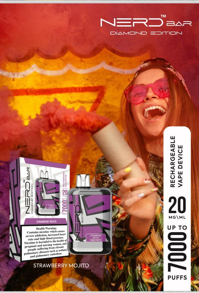 NERD Diamond Edition Disposable Vape 7000 Puffs 20mg
