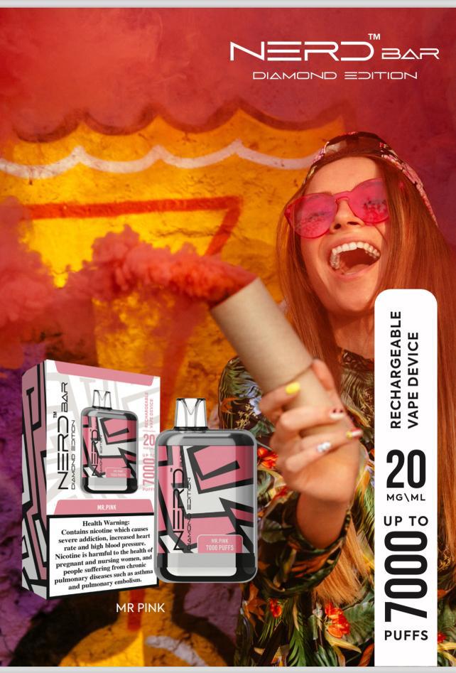 NERD Diamond Edition Disposable Vape 7000 Puffs 20mg