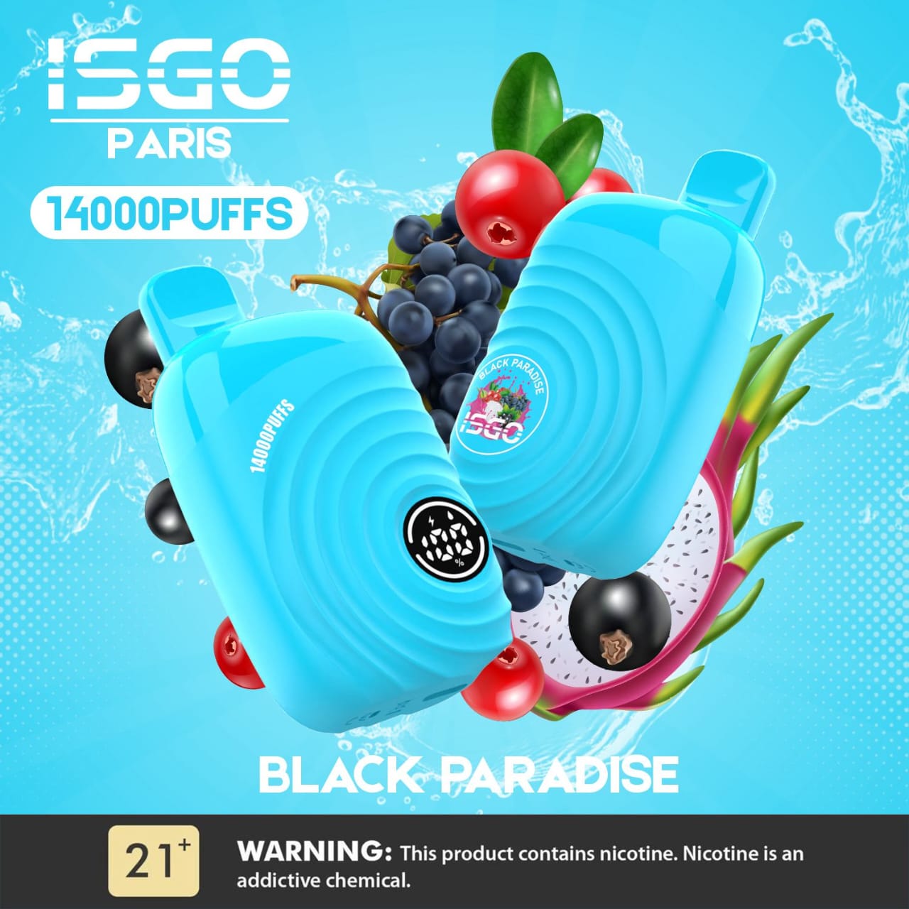 ISGO Paris 14000 Puffs Disposable Vape in Dubai, UAE
