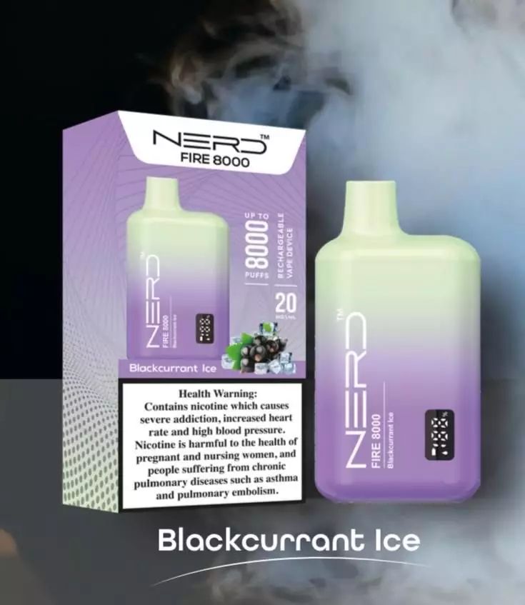 Nerd Fire Disposable Vape 8000 Puffs in Dubai, UAE