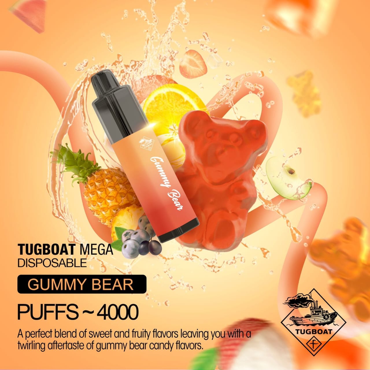 Tugboat Mega Flow Disposable 4000 Puffs 5% Nicotine