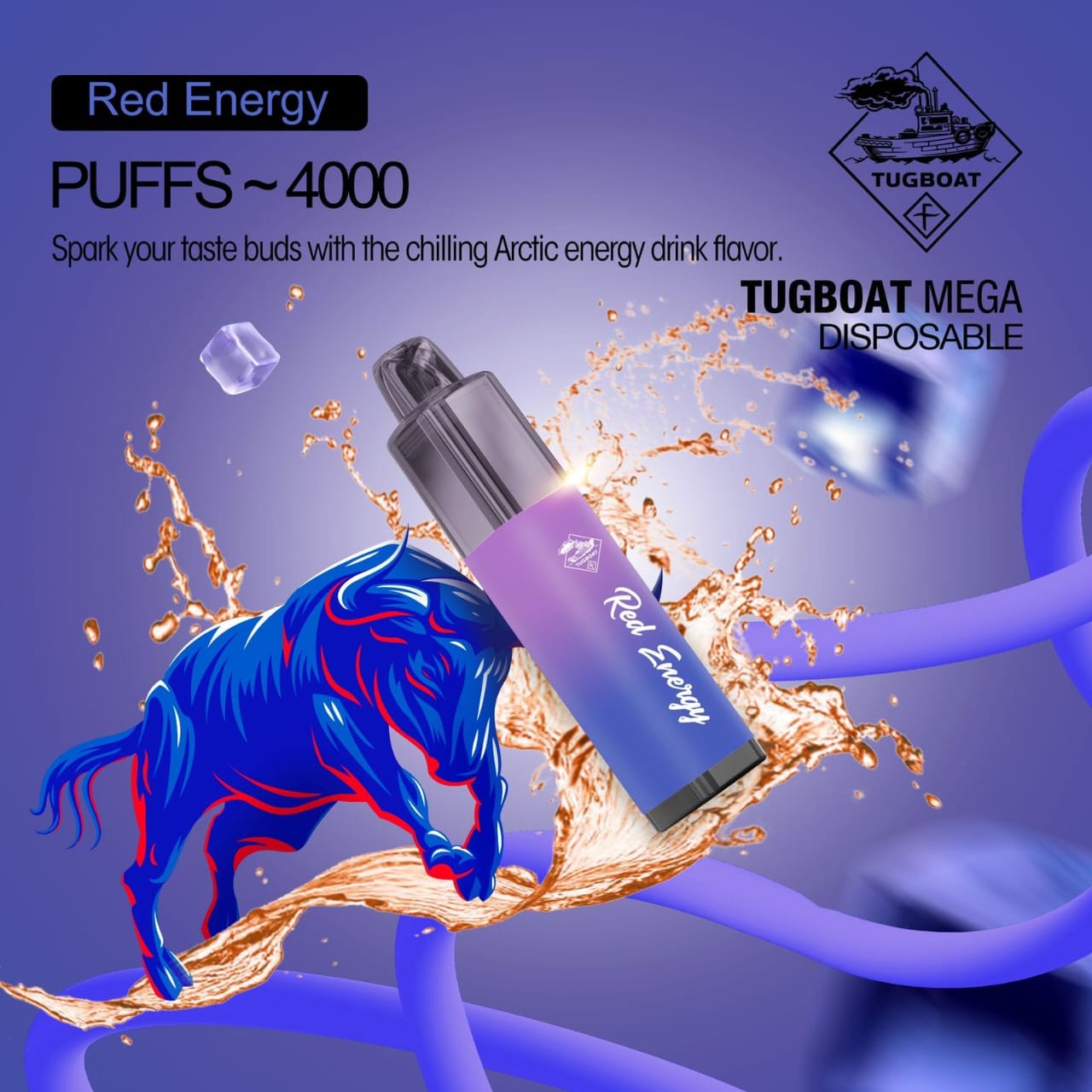 Tugboat Mega Flow Disposable 4000 Puffs 5% Nicotine