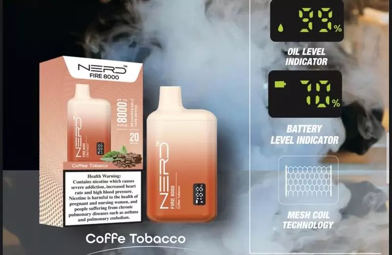 Nerd Fire Disposable Vape 8000 Puffs in Dubai, UAE