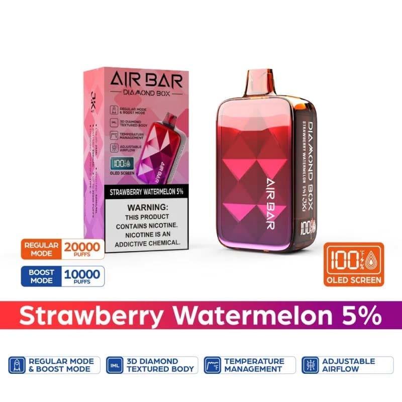 AIR BAR DIAMOND BOX 20000 PUFFS DISPOSABLE VAPE RECHARGEABLE