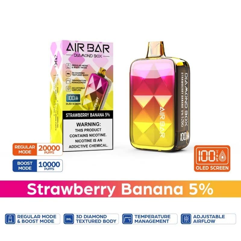 AIR BAR DIAMOND BOX 20000 PUFFS DISPOSABLE VAPE RECHARGEABLE