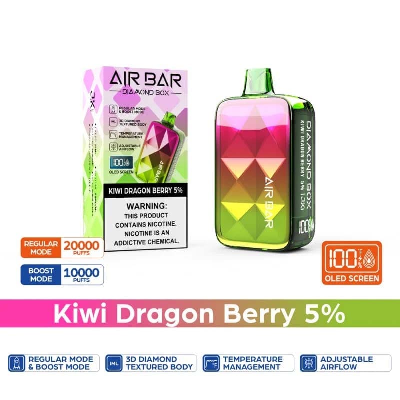 AIR BAR DIAMOND BOX 20000 PUFFS DISPOSABLE VAPE RECHARGEABLE