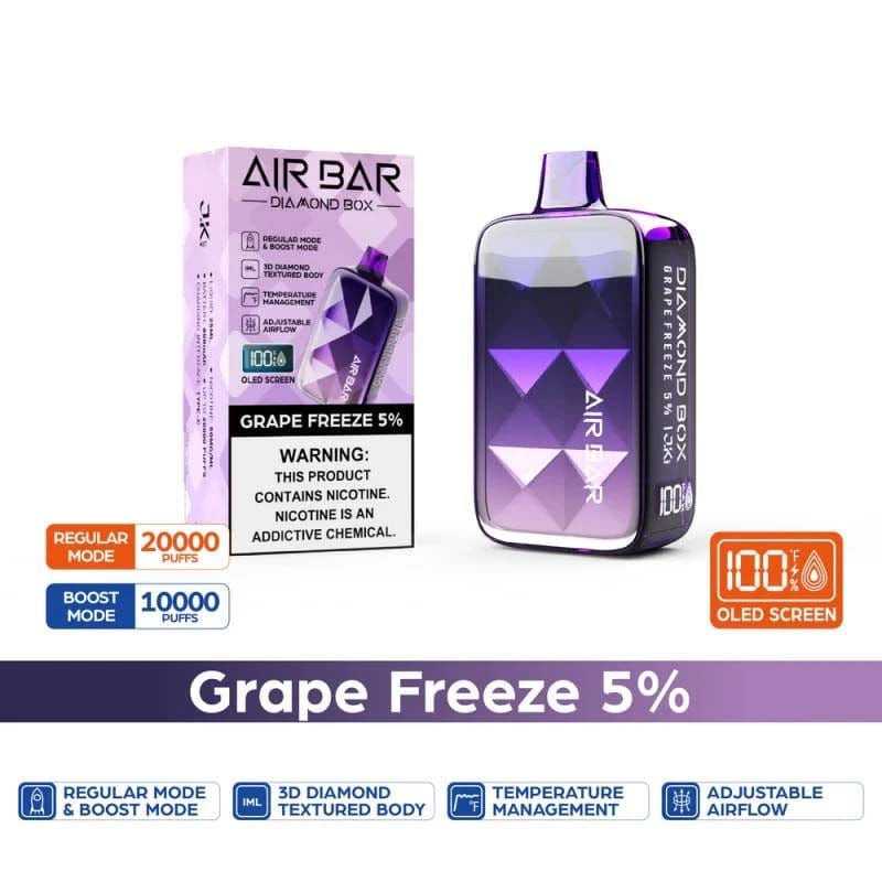 AIR BAR DIAMOND BOX 20000 PUFFS DISPOSABLE VAPE RECHARGEABLE
