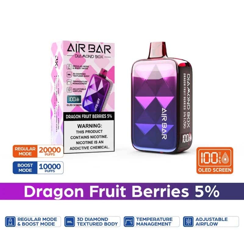 AIR BAR DIAMOND BOX 20000 PUFFS DISPOSABLE VAPE RECHARGEABLE