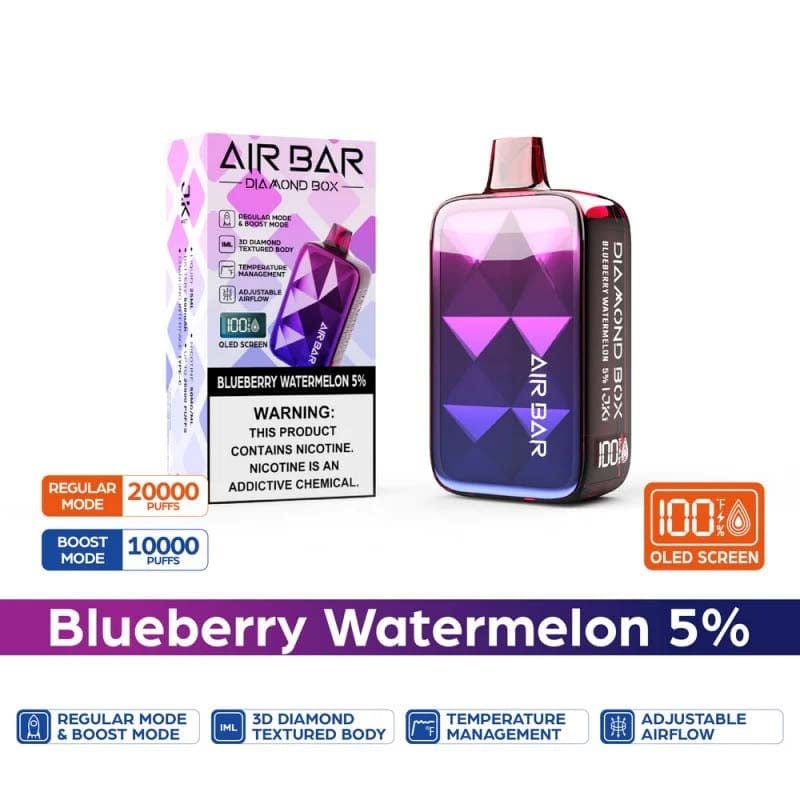 AIR BAR DIAMOND BOX 20000 PUFFS DISPOSABLE VAPE RECHARGEABLE