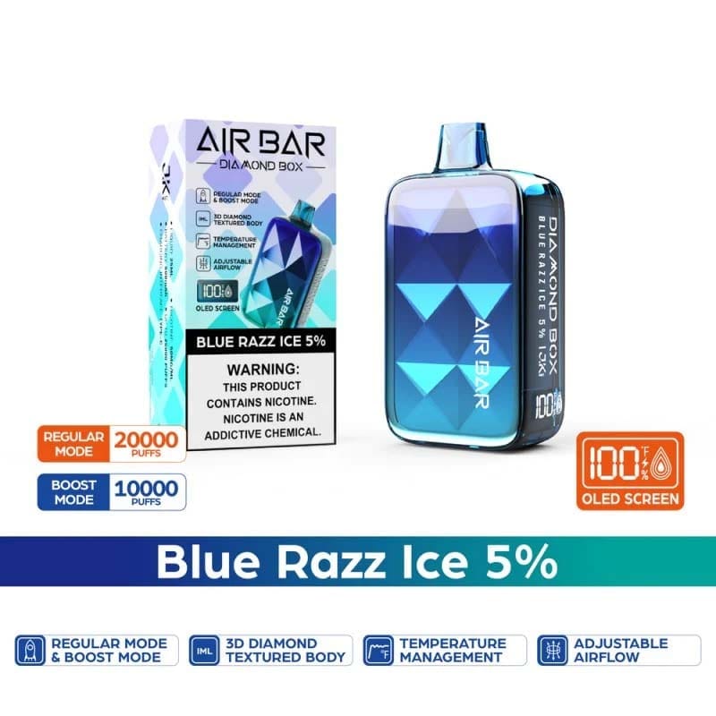 AIR BAR DIAMOND BOX 20000 PUFFS DISPOSABLE VAPE RECHARGEABLE