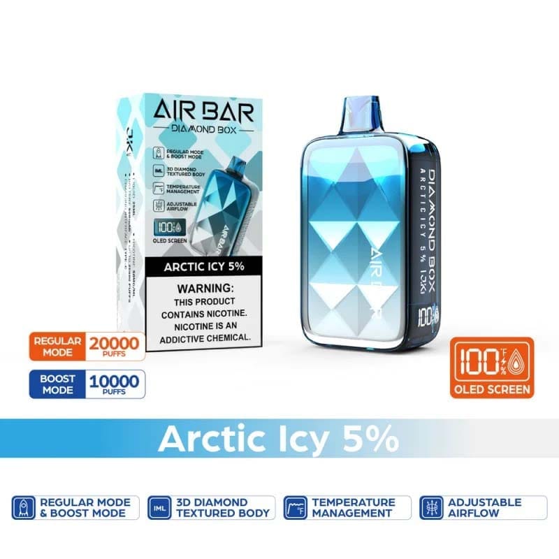 AIR BAR DIAMOND BOX 20000 PUFFS DISPOSABLE VAPE RECHARGEABLE