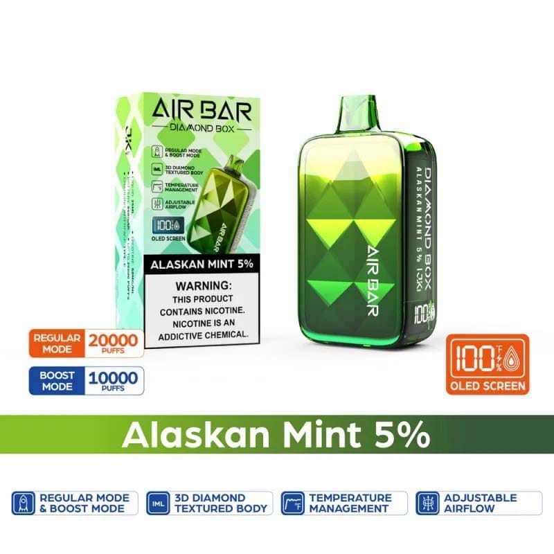 AIR BAR DIAMOND BOX 20000 PUFFS DISPOSABLE VAPE RECHARGEABLE