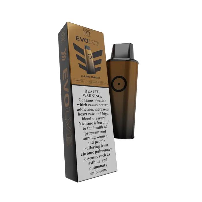 Pod Salt EVOLVE Pods 6000 Puffs Disposable with Black Edition Battery Pod