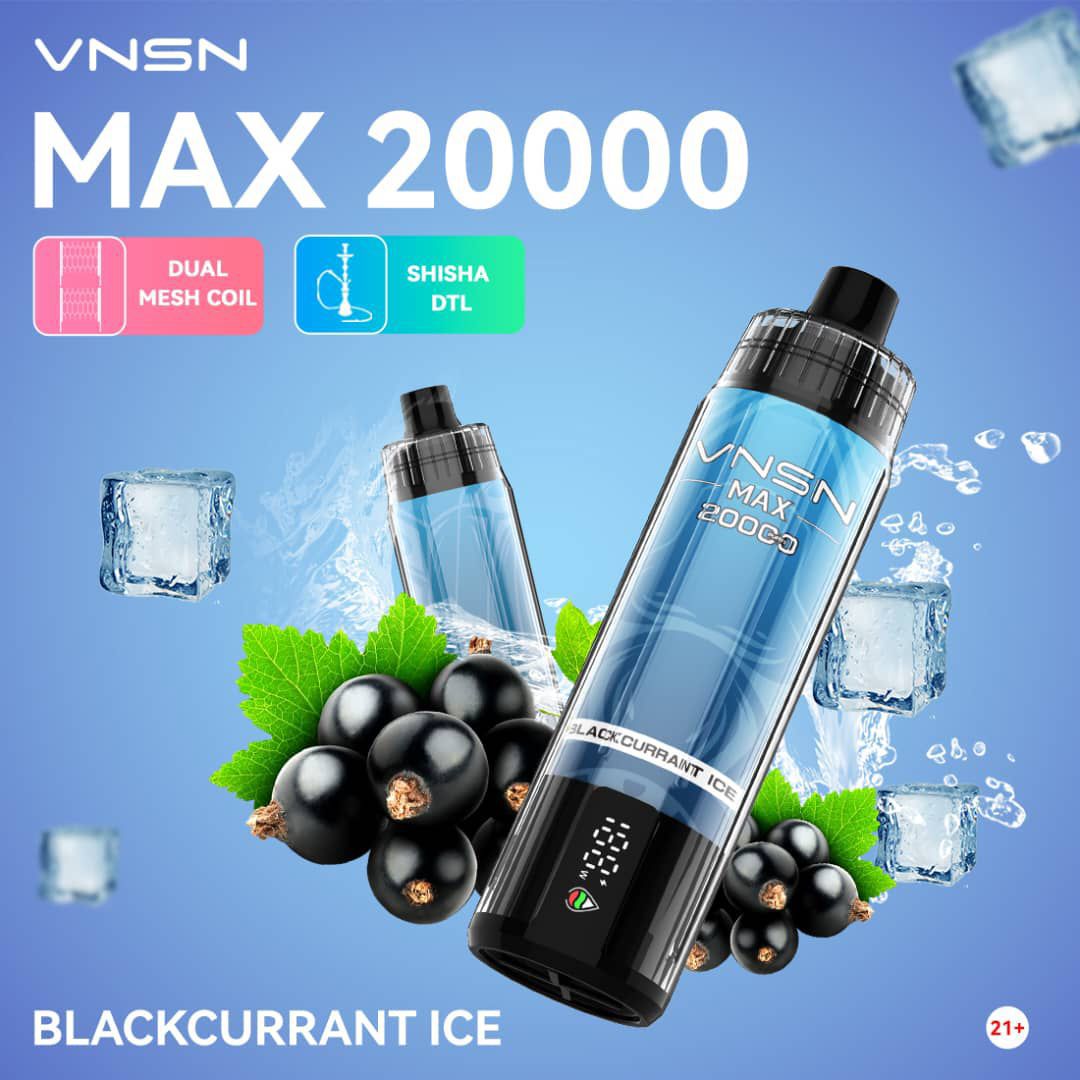 VNSN MAX 20000 Puffs Rechargeable Disposable Vape in Dubai