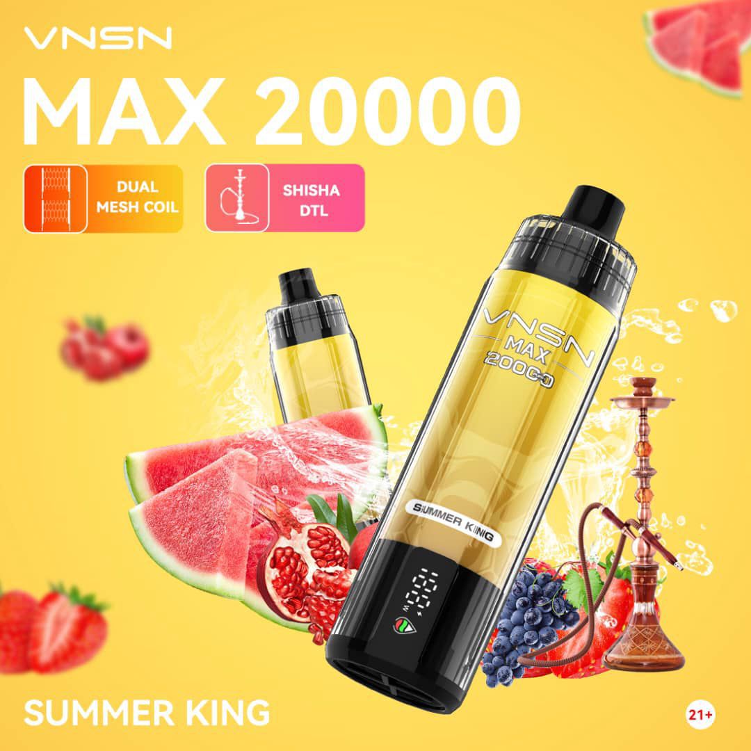 VNSN MAX 20000 Puffs Rechargeable Disposable Vape in Dubai