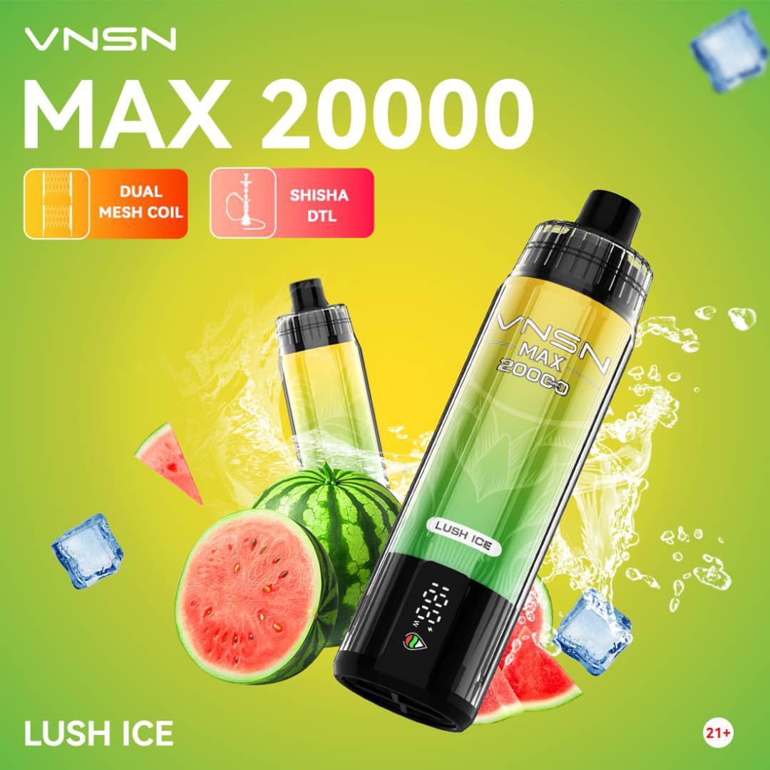VNSN MAX 20000 Puffs Rechargeable Disposable Vape in Dubai
