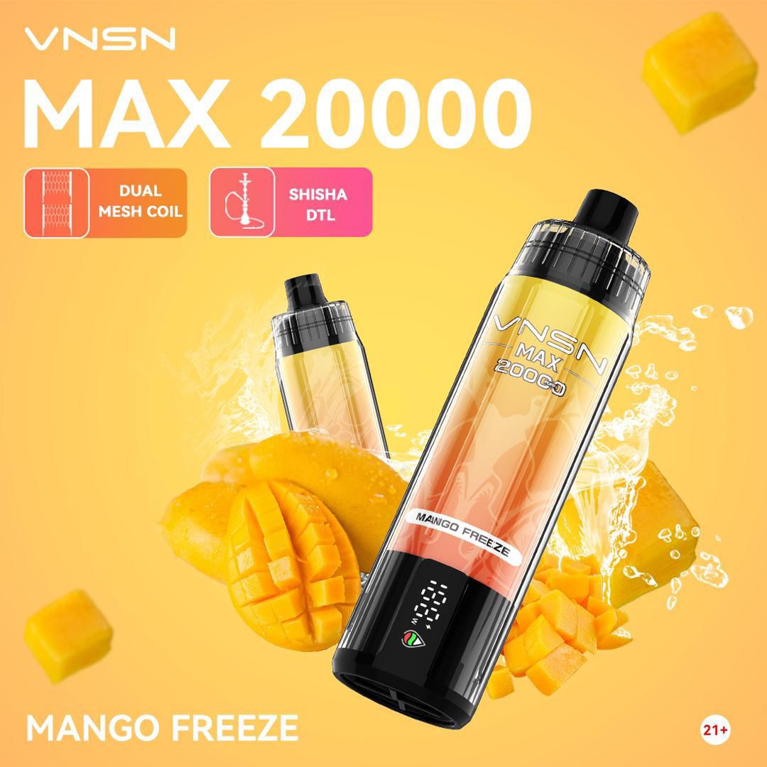 VNSN MAX 20000 Puffs Rechargeable Disposable Vape in Dubai