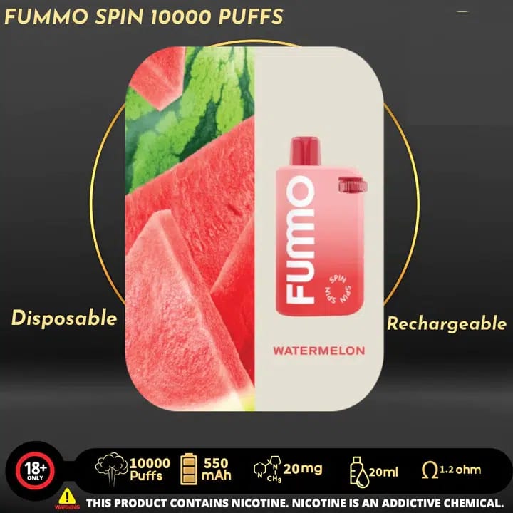 Fummo Spin 10000 Puffs Disposable Vape In Dubai