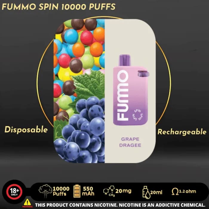Fummo Spin 10000 Puffs Disposable Vape In Dubai