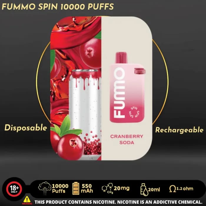 Fummo Spin 10000 Puffs Disposable Vape In Dubai