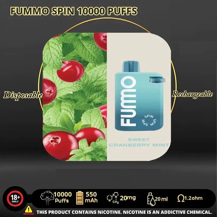 Fummo Spin 10000 Puffs Disposable Vape In Dubai