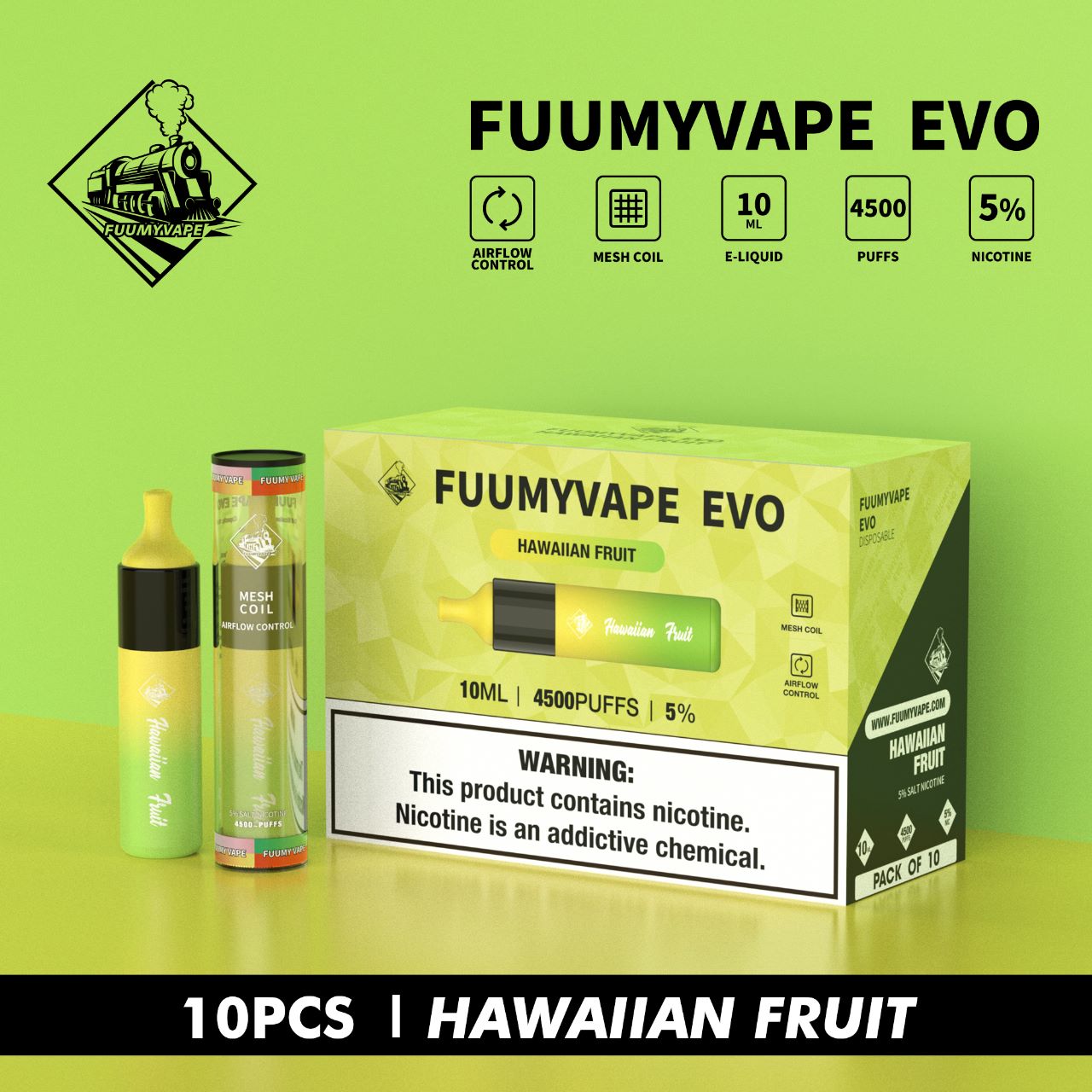 FUUMYVAPE EVO DISPOSABLE VAPE 4500 PUFFS IN DUBAI