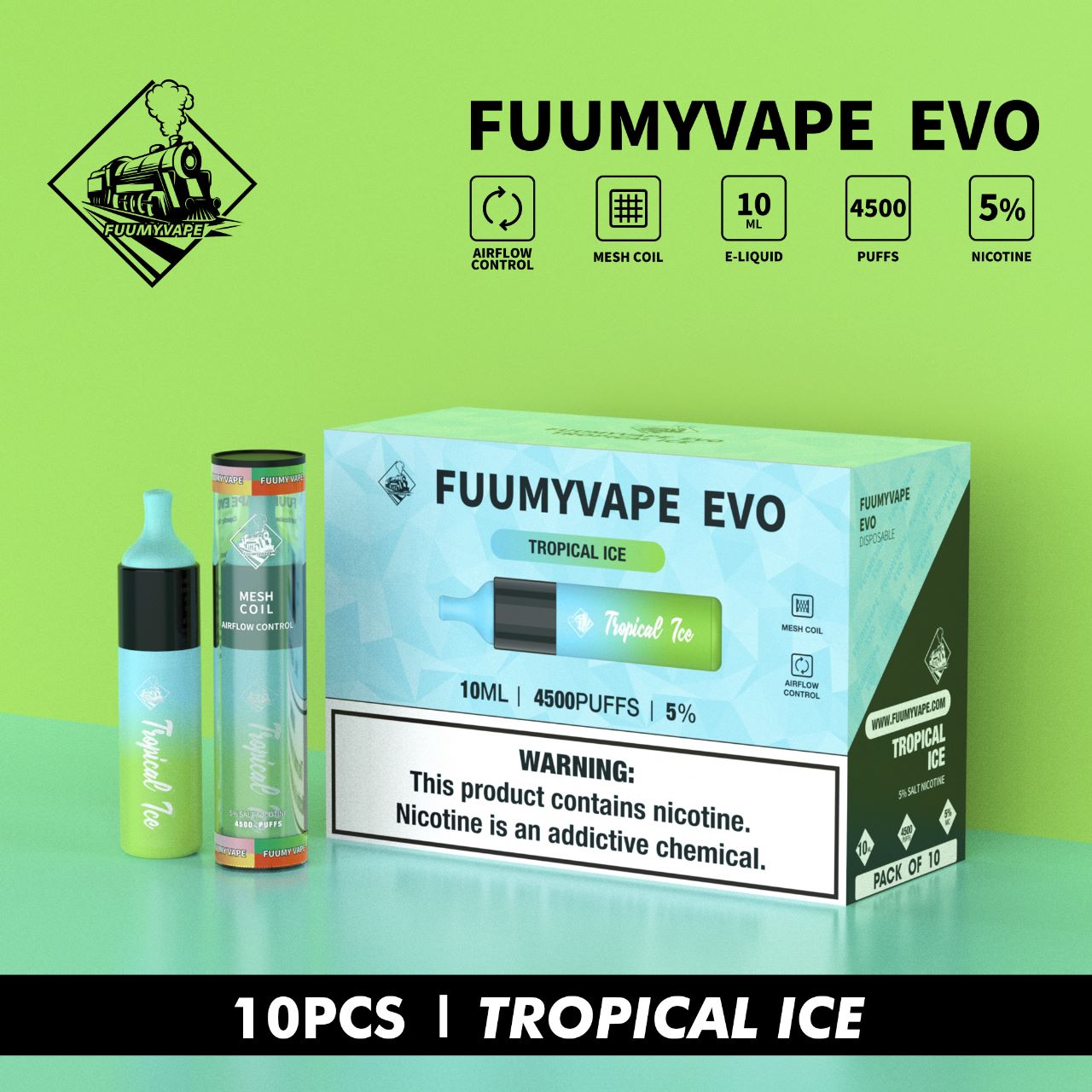 FUUMYVAPE EVO DISPOSABLE VAPE 4500 PUFFS IN DUBAI