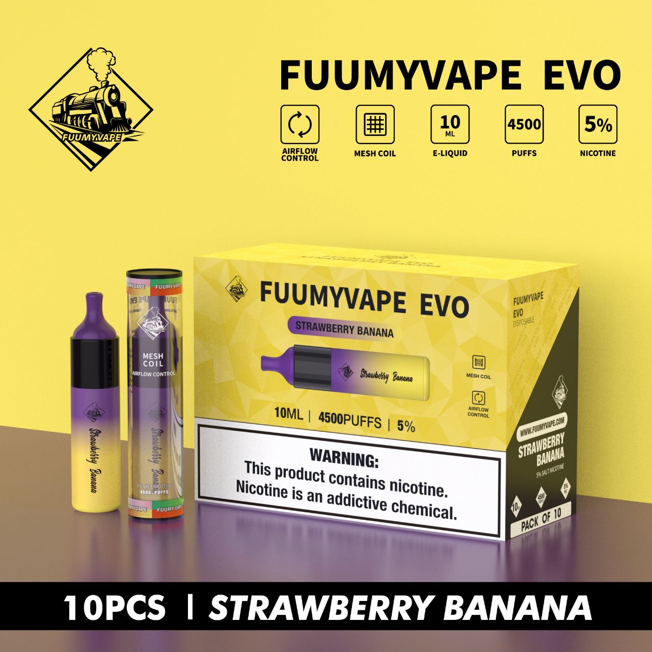 FUUMYVAPE EVO DISPOSABLE VAPE 4500 PUFFS IN DUBAI