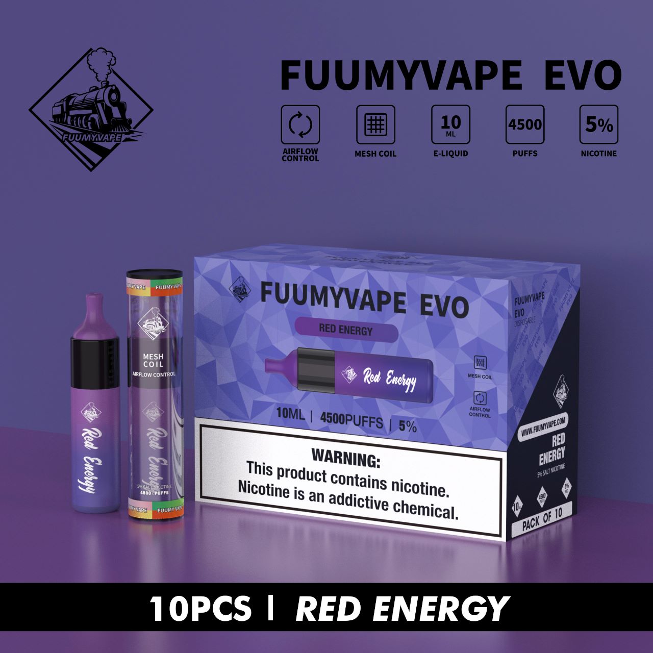 FUUMYVAPE EVO DISPOSABLE VAPE 4500 PUFFS IN DUBAI