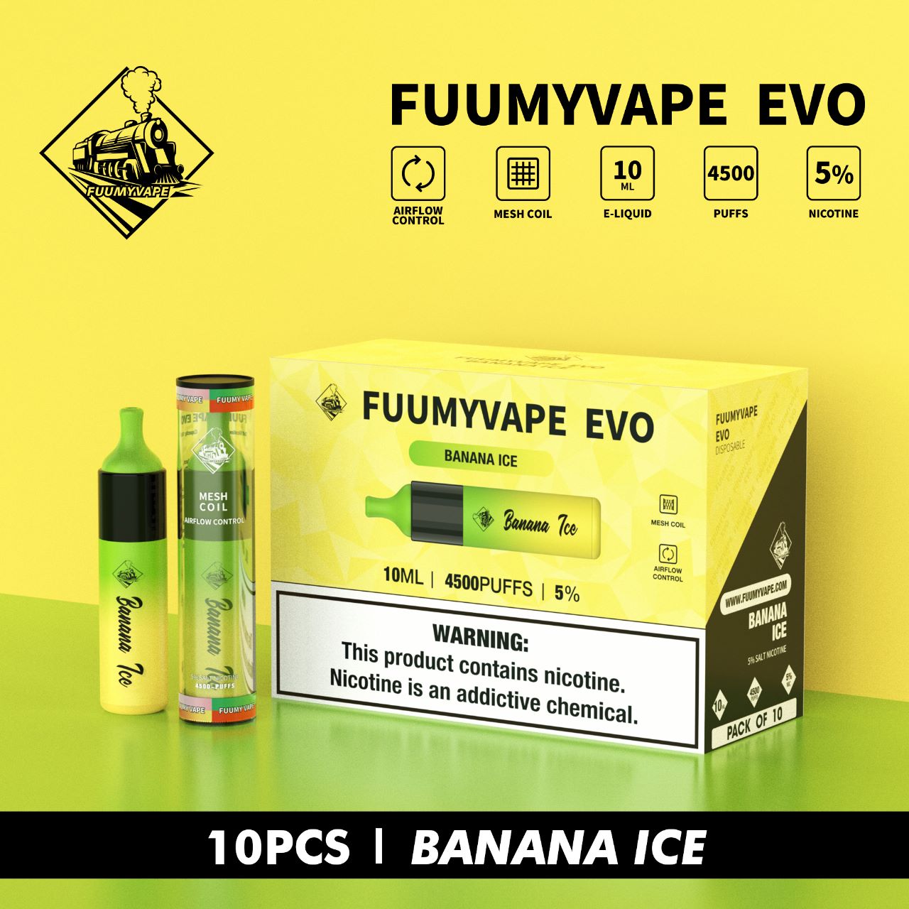 FUUMYVAPE EVO DISPOSABLE VAPE 4500 PUFFS IN DUBAI