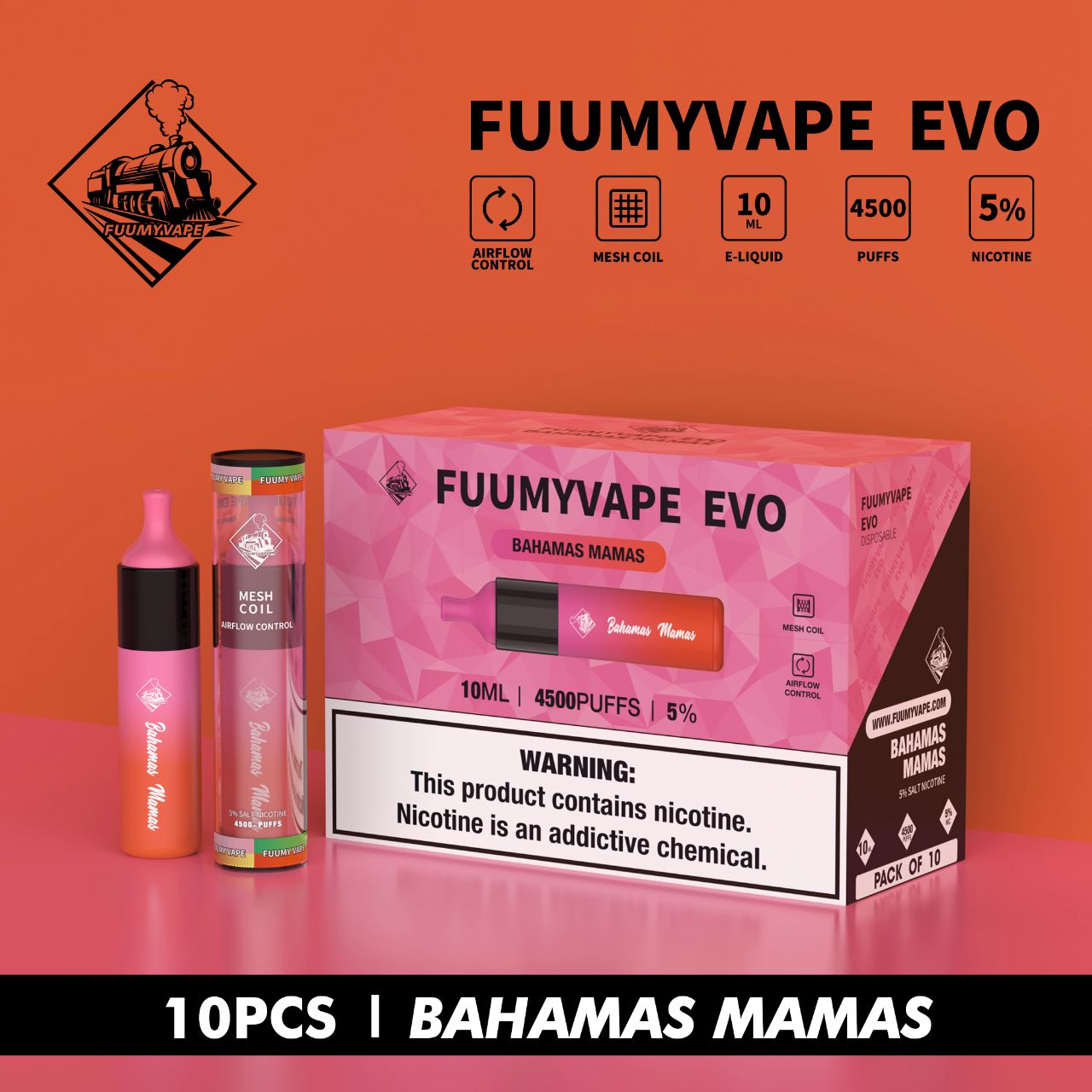 FUUMYVAPE EVO DISPOSABLE VAPE 4500 PUFFS IN DUBAI